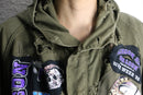 "Re:make" bolo design skull military coat