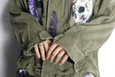 "Re:make" bolo design skull military coat