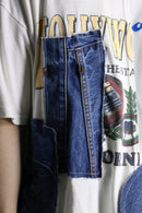 "Re:make" denim docking design tee