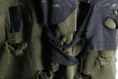 "Re:make" bolo design skull military coat