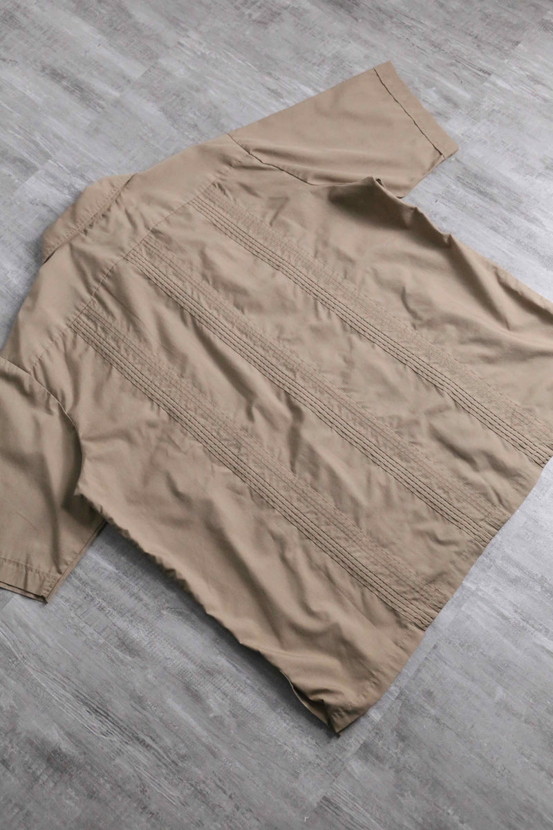 light brown color S/S Guayabera shirt