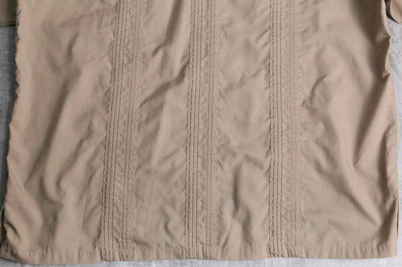 light brown color S/S Guayabera shirt