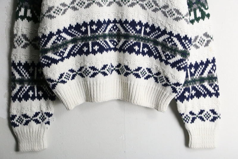 90’s “GAP” nordic monotone pattern knit