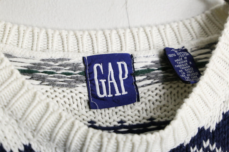 90’s “GAP” nordic monotone pattern knit