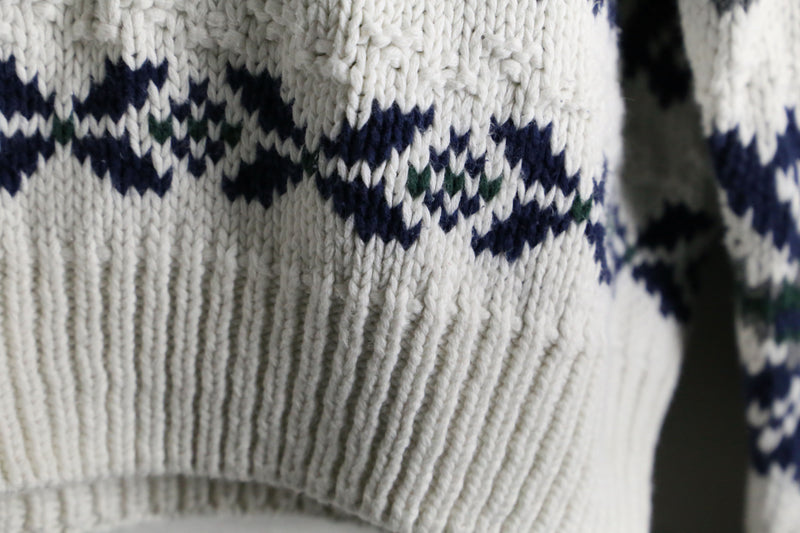 90’s “GAP” nordic monotone pattern knit