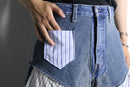 "Re:make" shirt docking wide denim