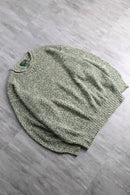 ”J.CREW” melange green cotton knit