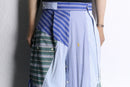 "Re:make" stripe shirt patchwork pajama pants