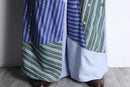 "Re:make" stripe shirt patchwork pajama pants