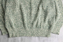 ”J.CREW” melange green cotton knit