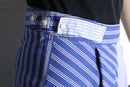 "Re:make" stripe shirt patchwork pajama pants