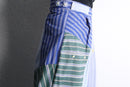 "Re:make" stripe shirt patchwork pajama pants