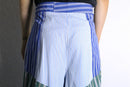 "Re:make" stripe shirt patchwork pajama pants