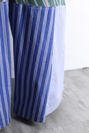 "Re:make" stripe shirt patchwork pajama pants