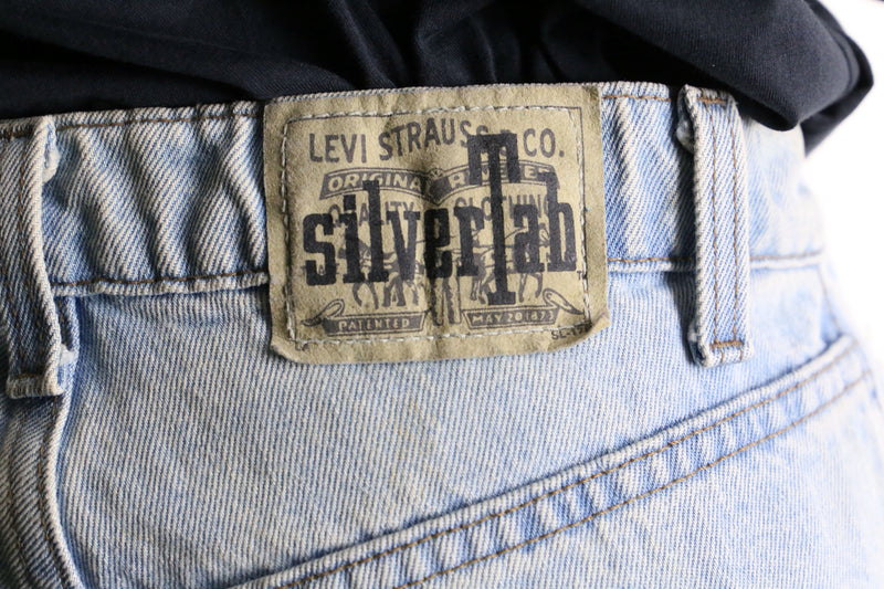 " LEVI'S SILVERTAB" wash blue buggy denim