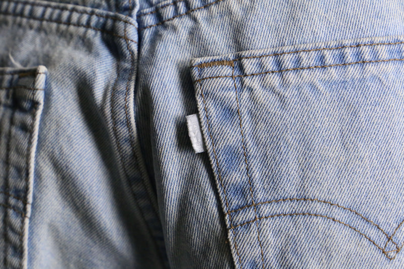 " LEVI'S SILVERTAB" wash blue buggy denim