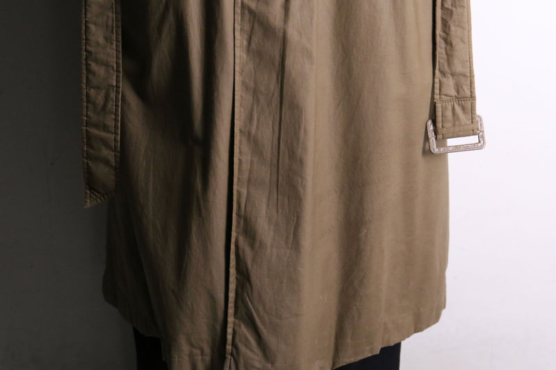 70’s “Yves Saint Laurent” brown cotton trench coat