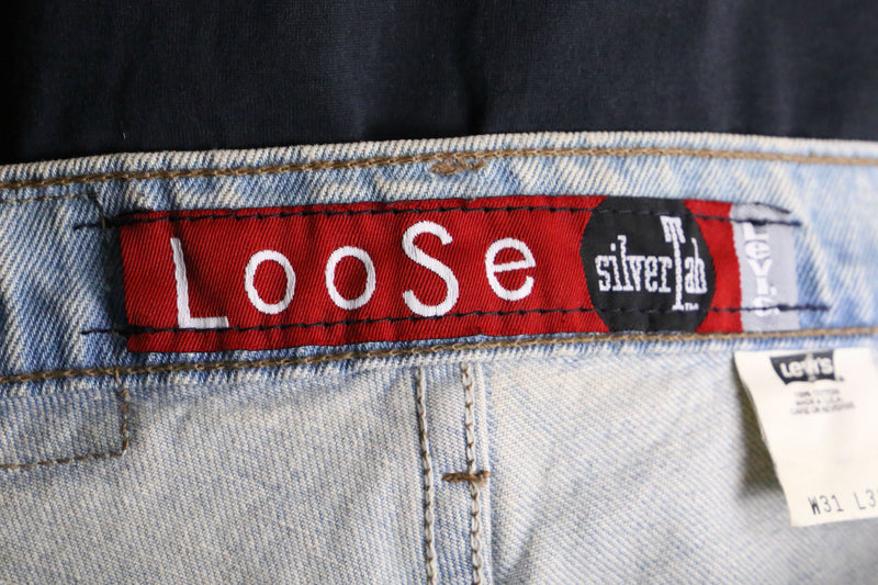 " LEVI'S SILVERTAB" wash blue buggy denim