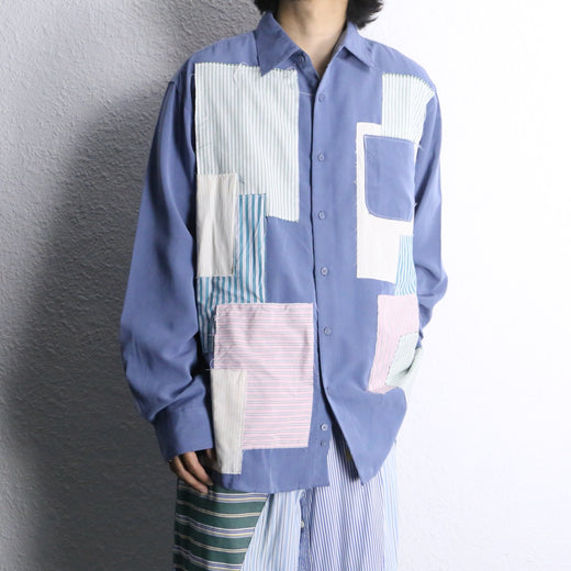 ''Re:make'' patchwork design shirt