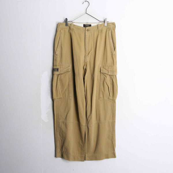 "Abercrombie & Fich" yellow beige wide cargo pants