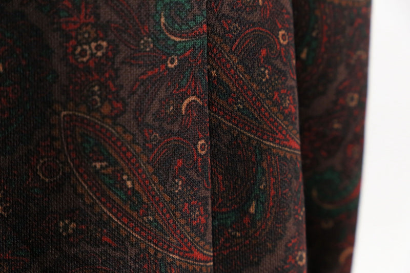 70's paisley total pattern poly tailored jacket