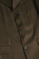 brown poly 4B tailored jacket