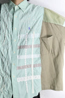 "Re:make" botanical lace docking design shirt