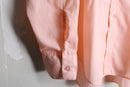 70's "After Six" salmon pink frill shirt