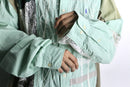 "Re:make" botanical lace docking design shirt