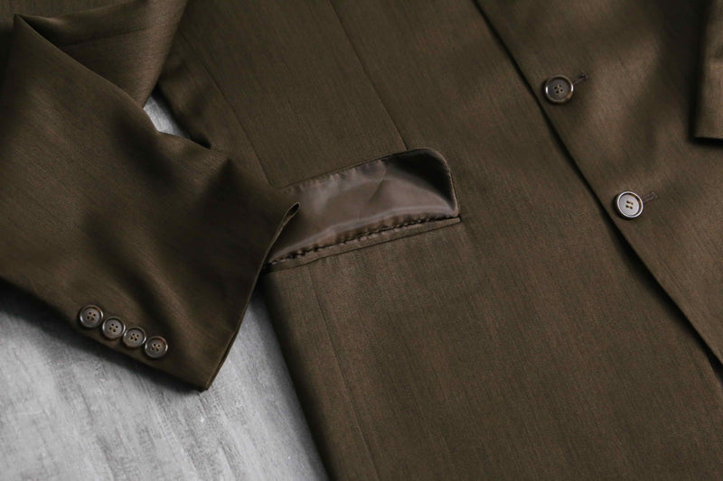 brown poly 4B tailored jacket