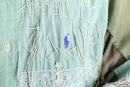 "Re:make" botanical lace docking design shirt