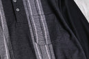 monotone stripe knit polo