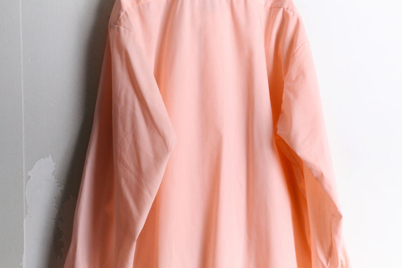 70's "After Six" salmon pink frill shirt