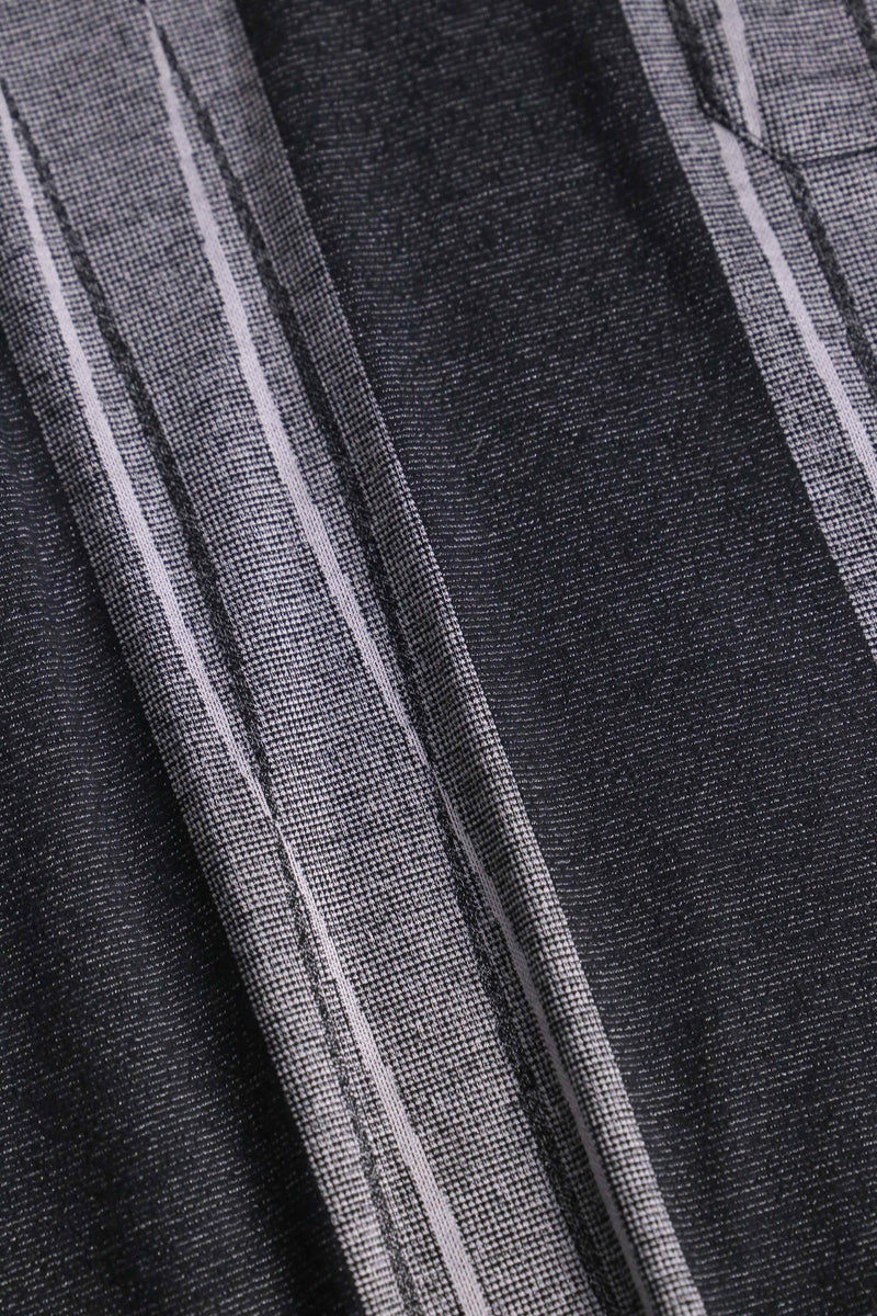 monotone stripe knit polo