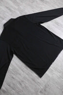 monotone stripe knit polo