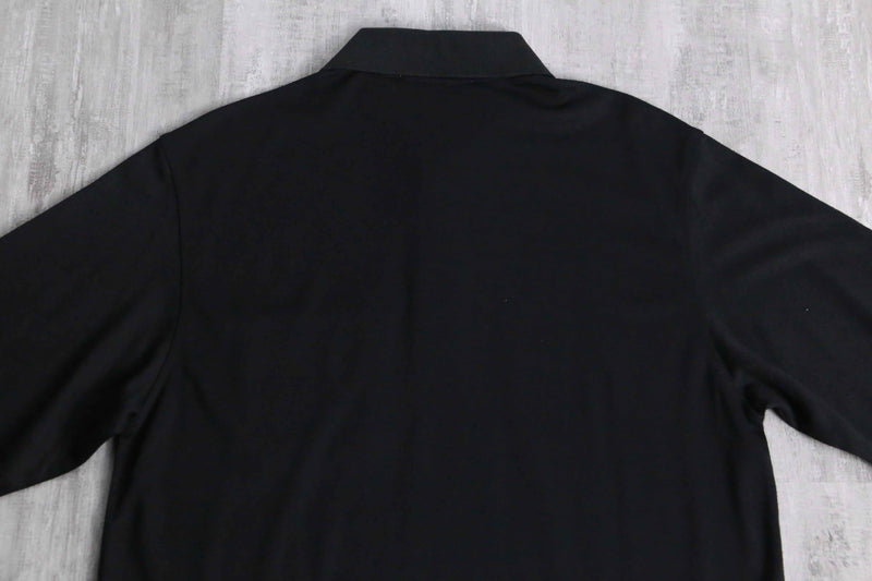 monotone stripe knit polo