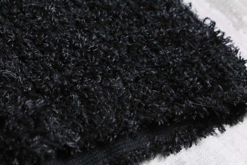 black pile boa zip jacket