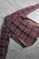 2000s uneven dyeing gauze shirt