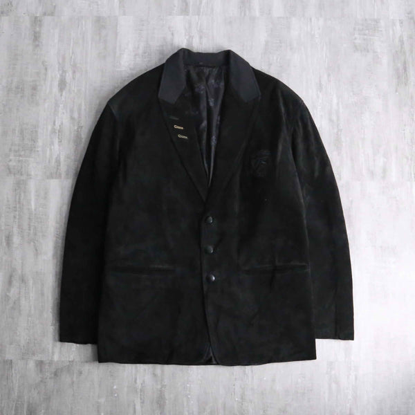 suede leather easy tailored jacket