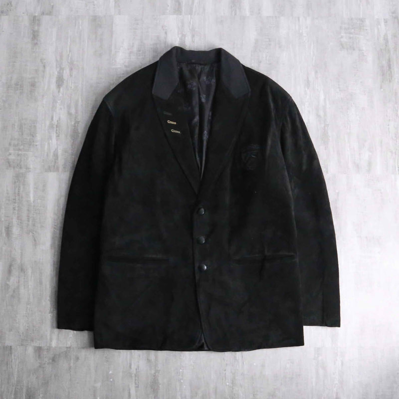 suede leather easy tailored jacket