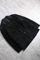 suede leather easy tailored jacket