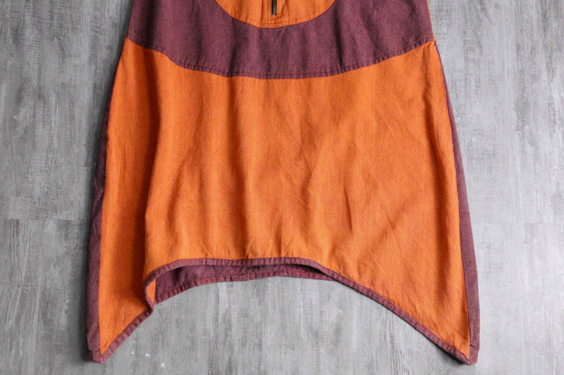 center circle pocket design no sleeve one-piece