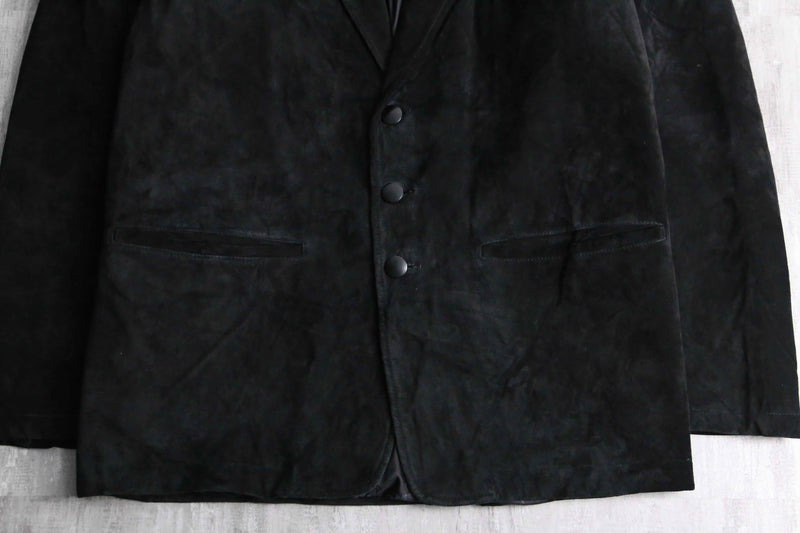 suede leather easy tailored jacket