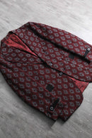 1970s double knitting jacquard tailored jacket