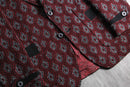1970s double knitting jacquard tailored jacket