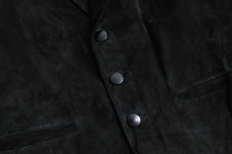 suede leather easy tailored jacket