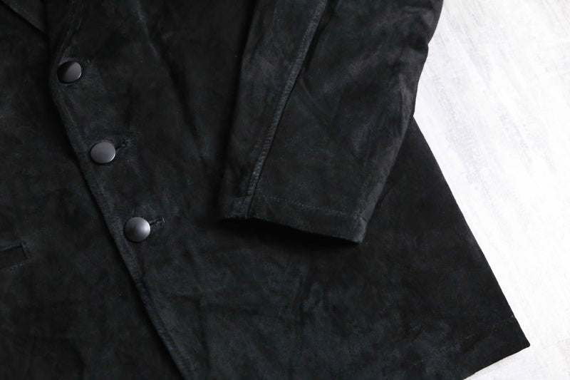 suede leather easy tailored jacket