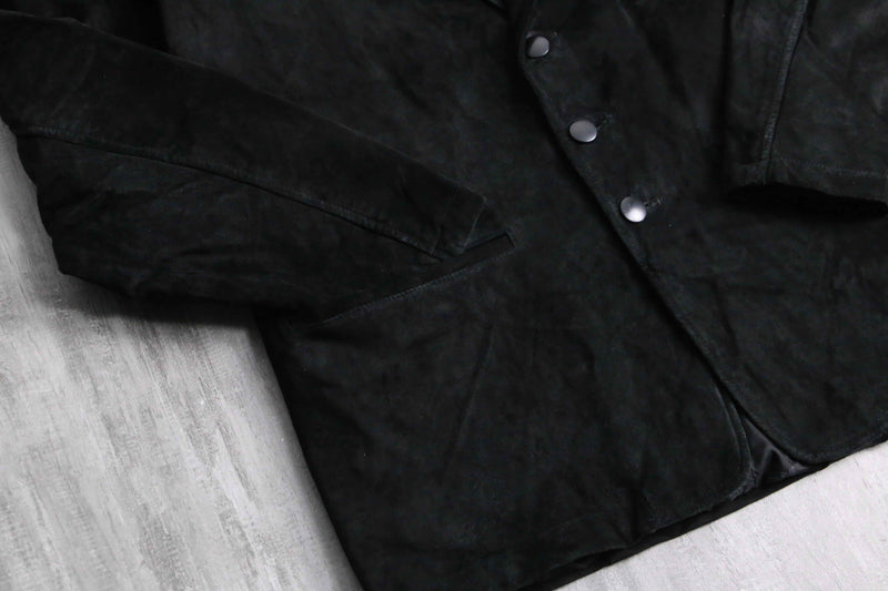 suede leather easy tailored jacket