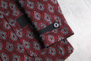 1970s double knitting jacquard tailored jacket