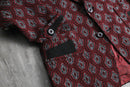 1970s double knitting jacquard tailored jacket